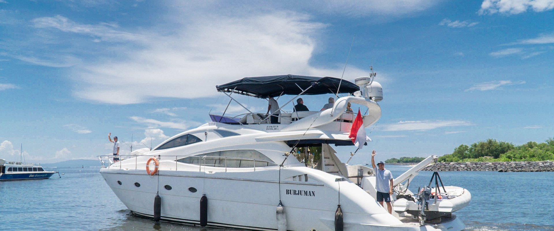 Burjuman private yacht at Serangan Harbor